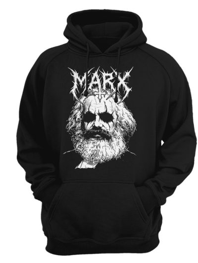 Sudadera con capucha Karl Marx - Black metal corpse paint