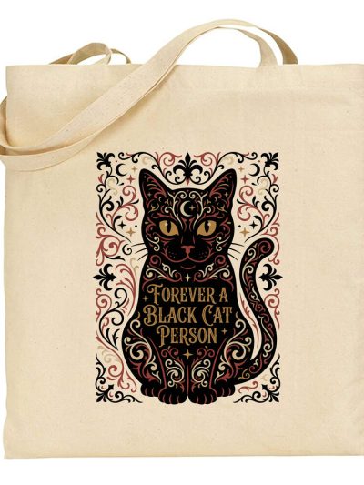 Bolsa de tela Cat Black Forever