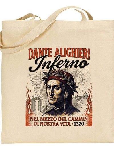 Bolsa de tela Dante Aliguieri 90s Bootleg Inferno