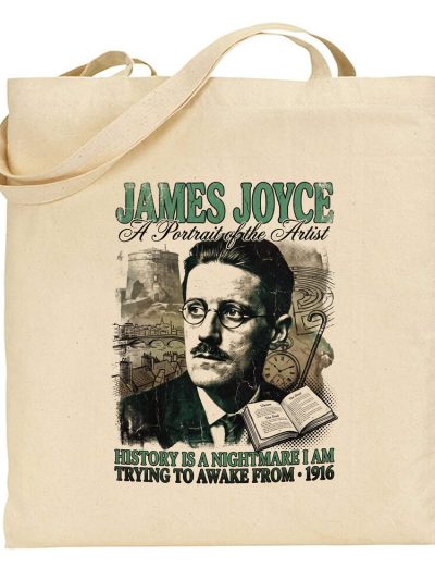 Bolsa de tela James Joyce 90s Bootleg History Nightmare