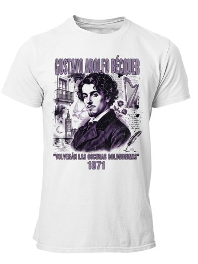 Camiseta hombre Becquer 90s Bootleg Golondrinas
