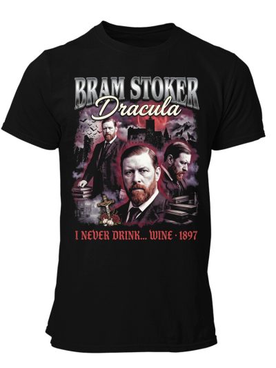 Camiseta hombre Bram Stoker 90s Bootleg Dracula Wine