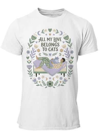 Camiseta hombre Cat All My Love Folk