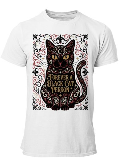 Camiseta hombre Cat Black Forever