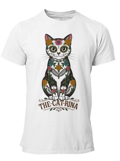 Camiseta hombre Cat Catrina Sit Art
