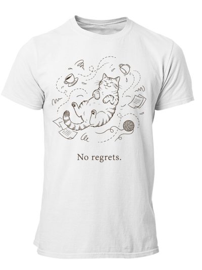 Camiseta hombre Cat No Regrets