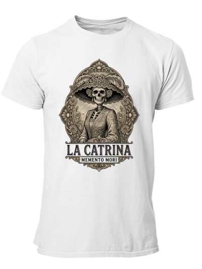 Camiseta hombre Catrina Memento Mori Gothic Art