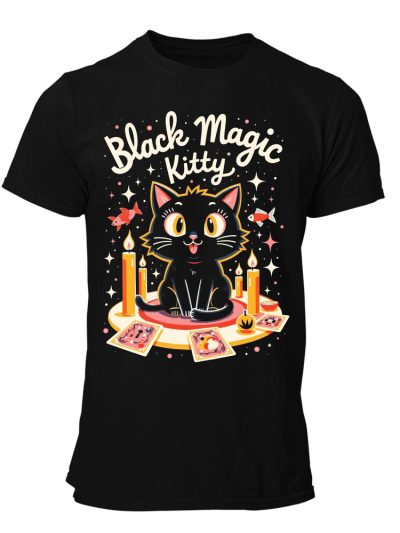 Camiseta hombre Cats Black Magic Kitty