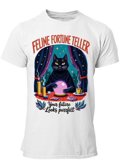 Camiseta hombre Cats Feline Fortune Teller