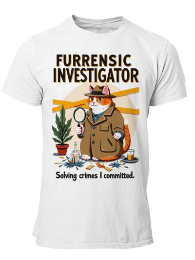 Camiseta hombre Cats Furrensic Investigator