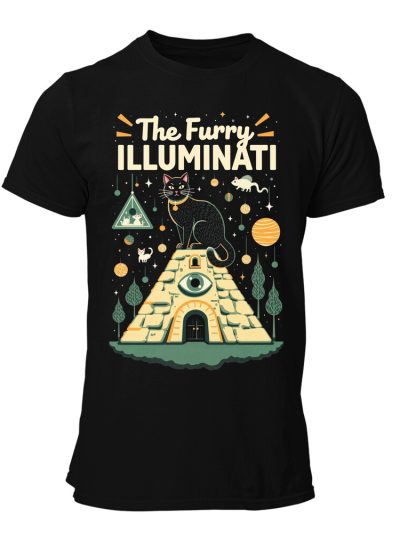 Camiseta hombre Cats The Furry Illuminati