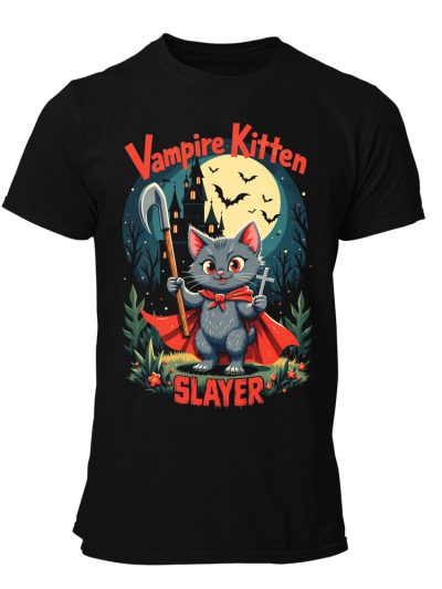 Camiseta hombre Cats Vampire Kitten Slayer