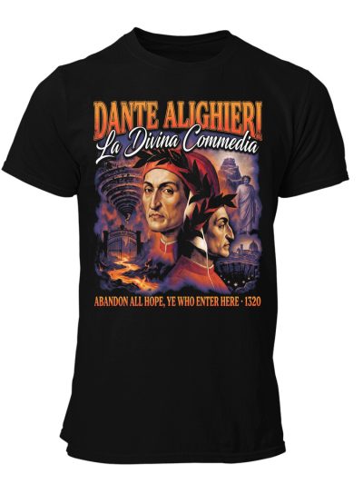 Camiseta hombre Dante Aliguieri 90s Bootleg Divina Commedia