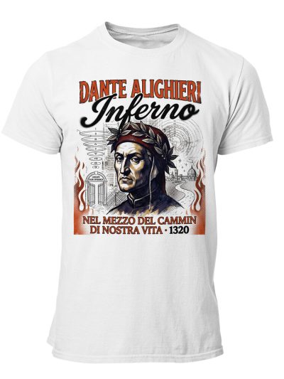 Camiseta hombre Dante Aliguieri 90s Bootleg Inferno