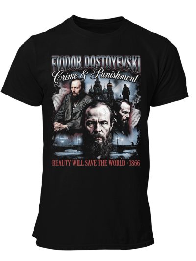 Camiseta hombre Dostoyevski 90s Bootleg Beauty Save World