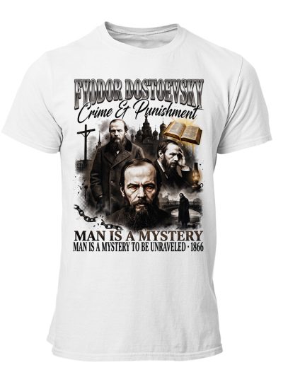 Camiseta hombre Dostoyevski 90s Bootleg Man Is A Mystery