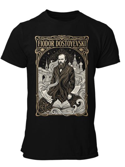 Camiseta hombre Dostoyevski Gothic Engraving Art