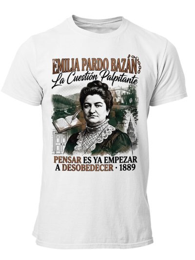 Camiseta hombre Emilia Pardo Bazan 90s Bootleg Desobedecer