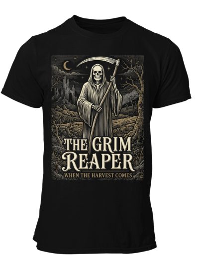 Camiseta hombre Grim Reaper Harvest Gothic Engraving Art