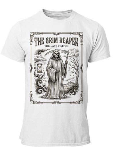 Camiseta hombre Grim Reaper Last Visitor Gothic Engraving Art