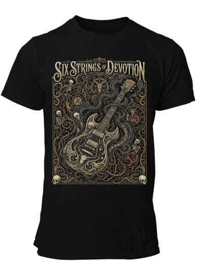 Camiseta hombre Guitar Electric Six Strings Devotion