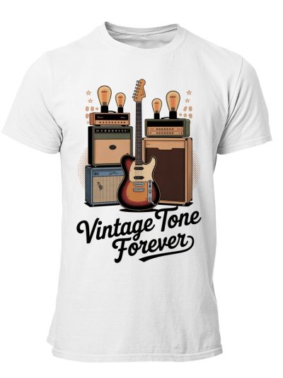 Camiseta hombre Guitar Electric Vintage Tone Forever