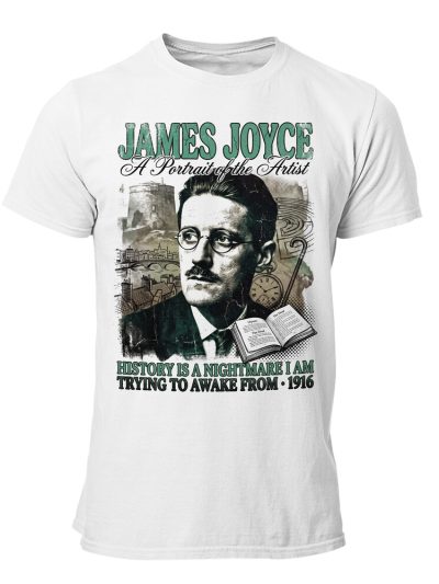 Camiseta hombre James Joyce 90s Bootleg History Nightmare
