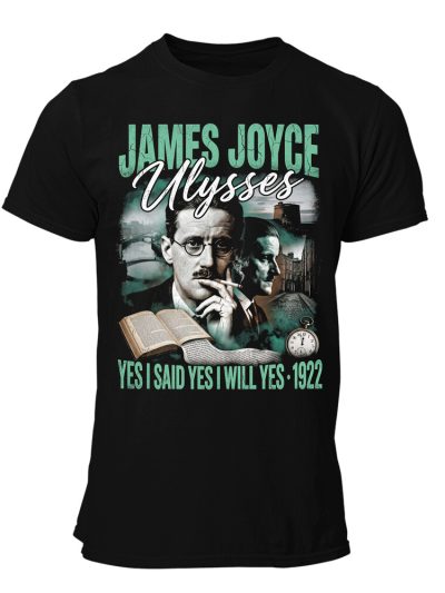 Camiseta hombre James Joyce 90s Bootleg Ulysses Yes