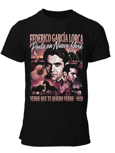 Camiseta hombre Lorca 90s Bootleg Poeta Nueva York