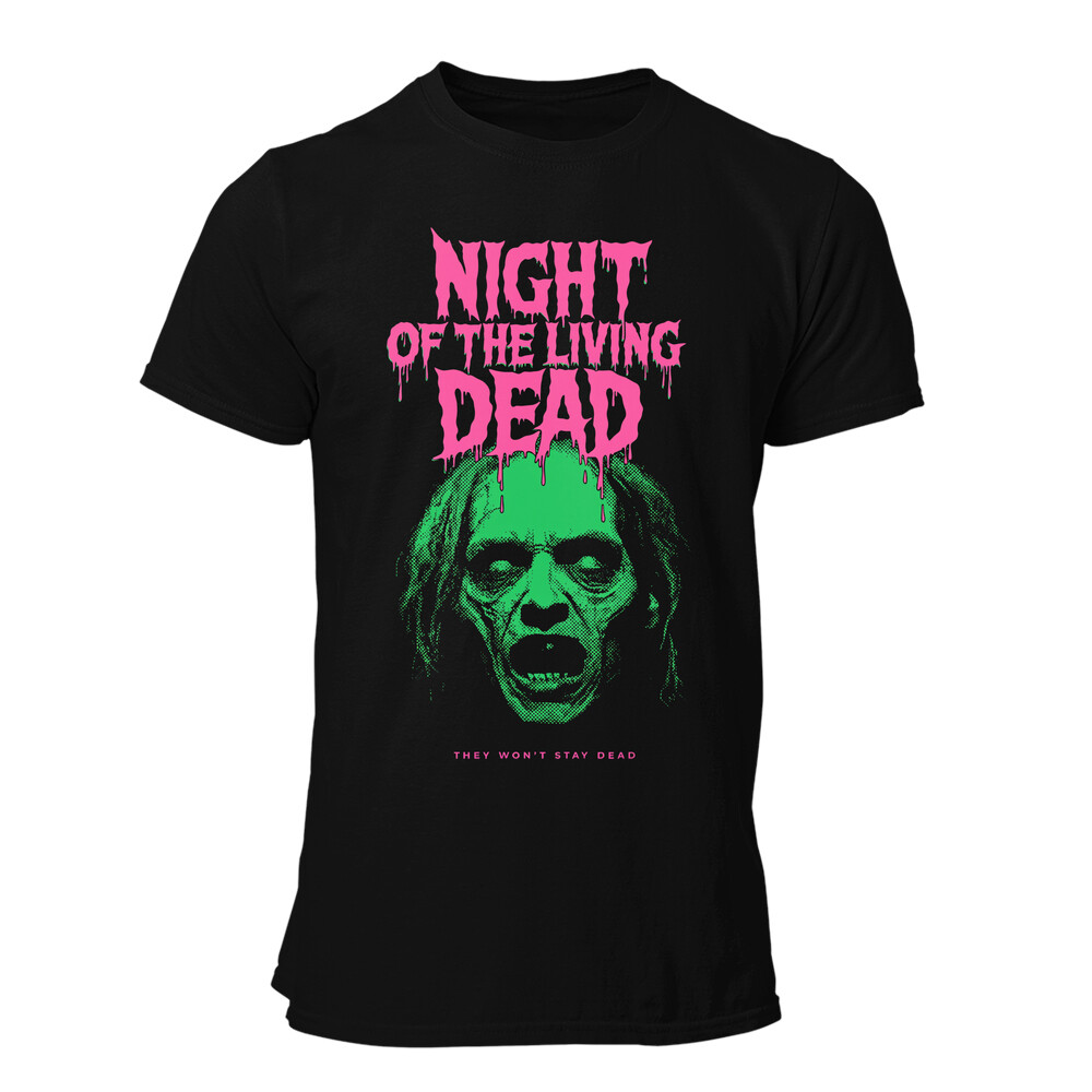Camiseta hombre Night Of The Living Dead Zombie Face Stay Dead