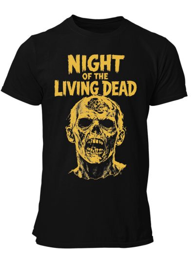 Camiseta hombre Night Of The Living Dead Zombie Face Yellow
