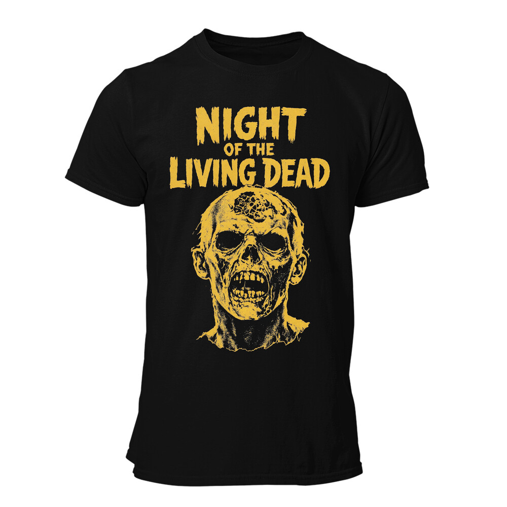 Camiseta hombre Night Of The Living Dead Zombie Face Yellow