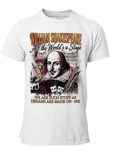 Camiseta hombre Shakespeare 90s Bootleg World Stage