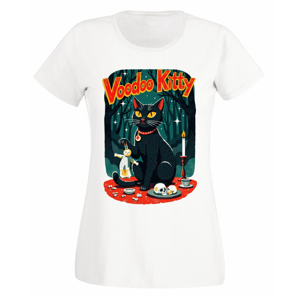 Camiseta mujer Cats Voodoo Kitty