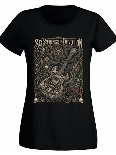 Camiseta mujer Guitar Electric Six Strings Devotion