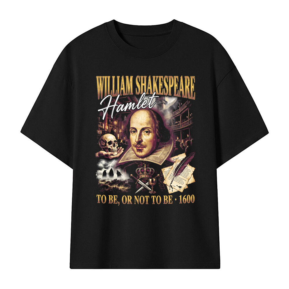 Camiseta oversize Shakespeare 90s Bootleg Hamlet