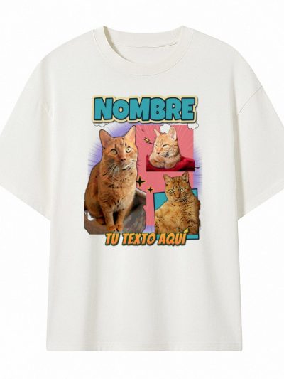 Camiseta Oversize unisex 240 gsm. «Cómic tres fotos»