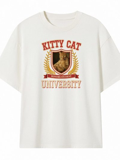Camiseta Oversize unisex 240 gsm. «Escudo universitario con foto»