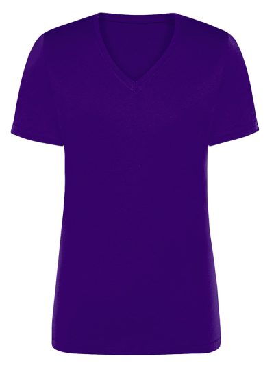 Camiseta mujer cuello de pico 145 gsm