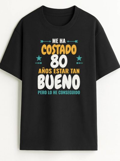 Camiseta Hombre oversize 240 gsm. Made in Portugal «Me ha costado estar tan bueno»