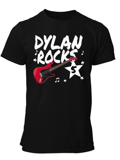 Camiseta Hombre estándar 185 gsm. «Nombre Rocks»