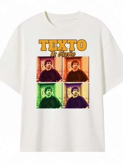 Camiseta Oversize unisex 240 gsm. «Pop art cuatro colores»
