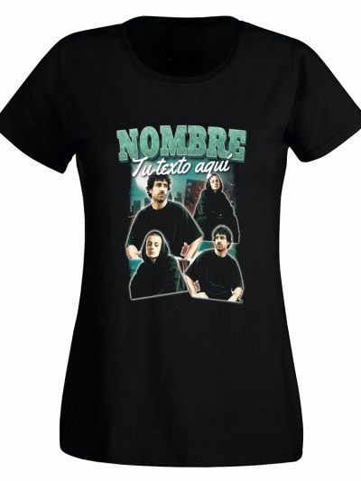 Camiseta Mujer entallada 185 gsm. «90s Bootleg green»