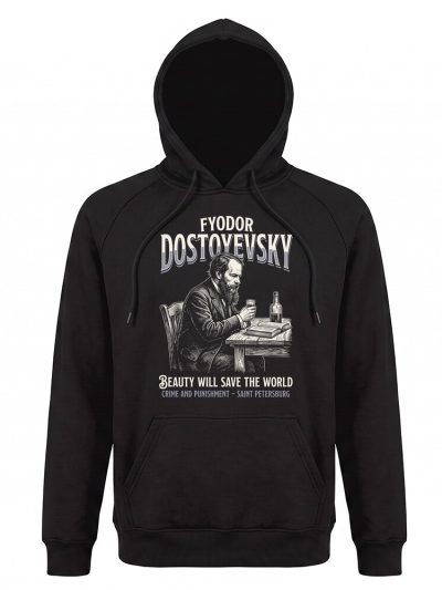 Sudadera con capucha Dostoyevski Beauty Save World Vintage Art