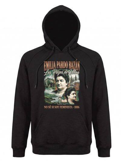 Sudadera con capucha Emilia Pardo Bazan 90s Bootleg Feminista