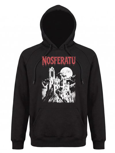 Sudadera con capucha Nosferatu Castle Art Red