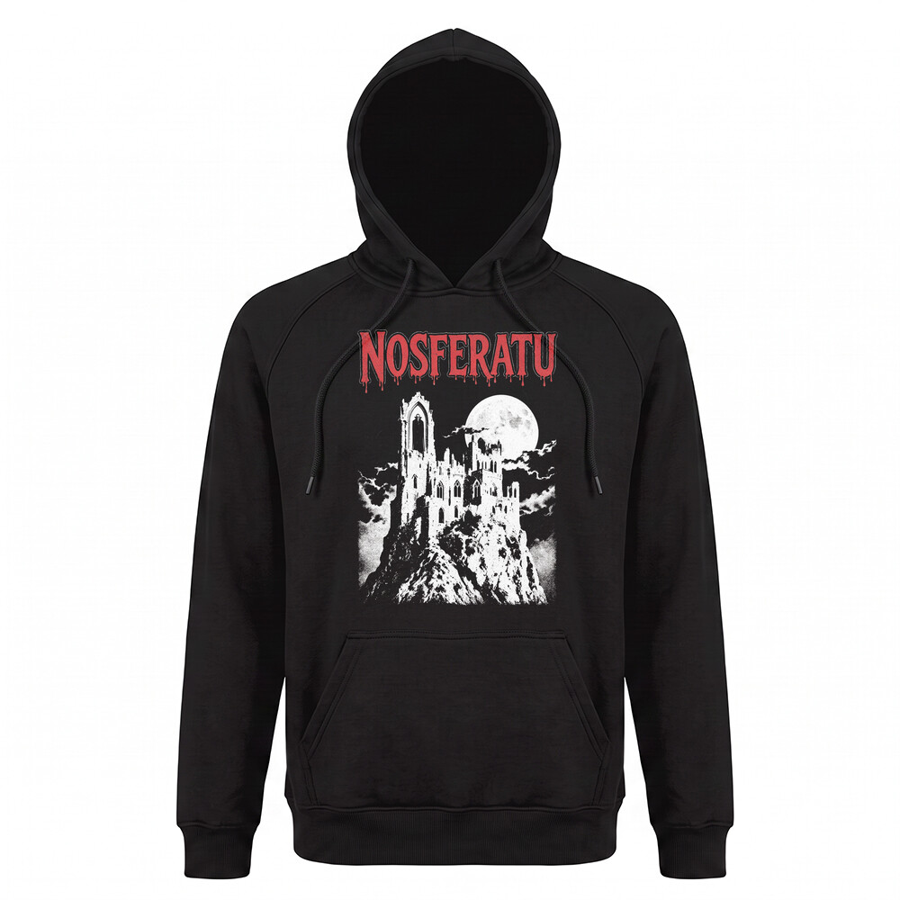 Sudadera con capucha Nosferatu Castle Art Red