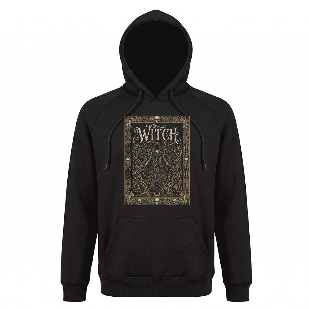 Sudadera con capucha Witch Gothic Engraving Art