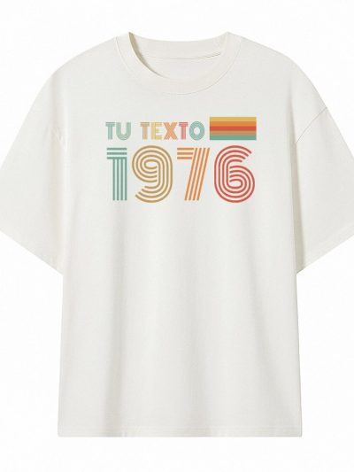 Camiseta Oversize unisex 240 gsm. «Vintage año»