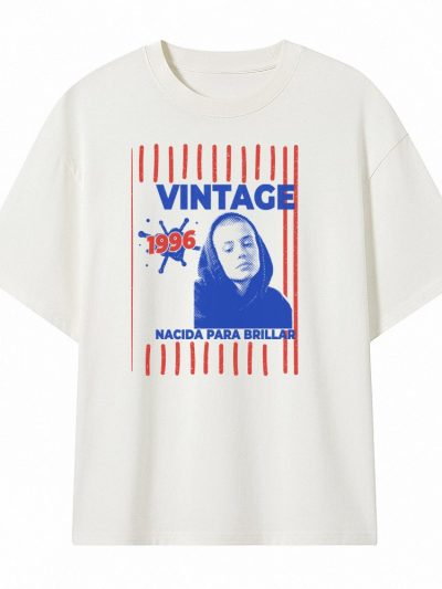 Camiseta Oversize unisex 240 gsm. «Vintage foto una tinta»